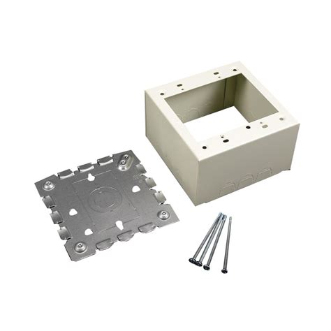 exra derp wiremold 2-gang raceway electrical box|Steel Raceway Extra Deep Switch and Receptacle Box, 2.